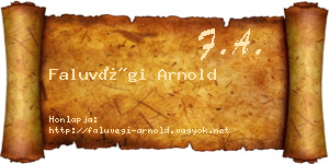 Faluvégi Arnold névjegykártya